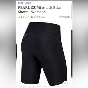 Pearl izumi women’s bike shorts